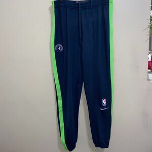 Nike Minnesota Timberwolves NBA Team Issue PE On Court Snap Pants Mens 2XL-T